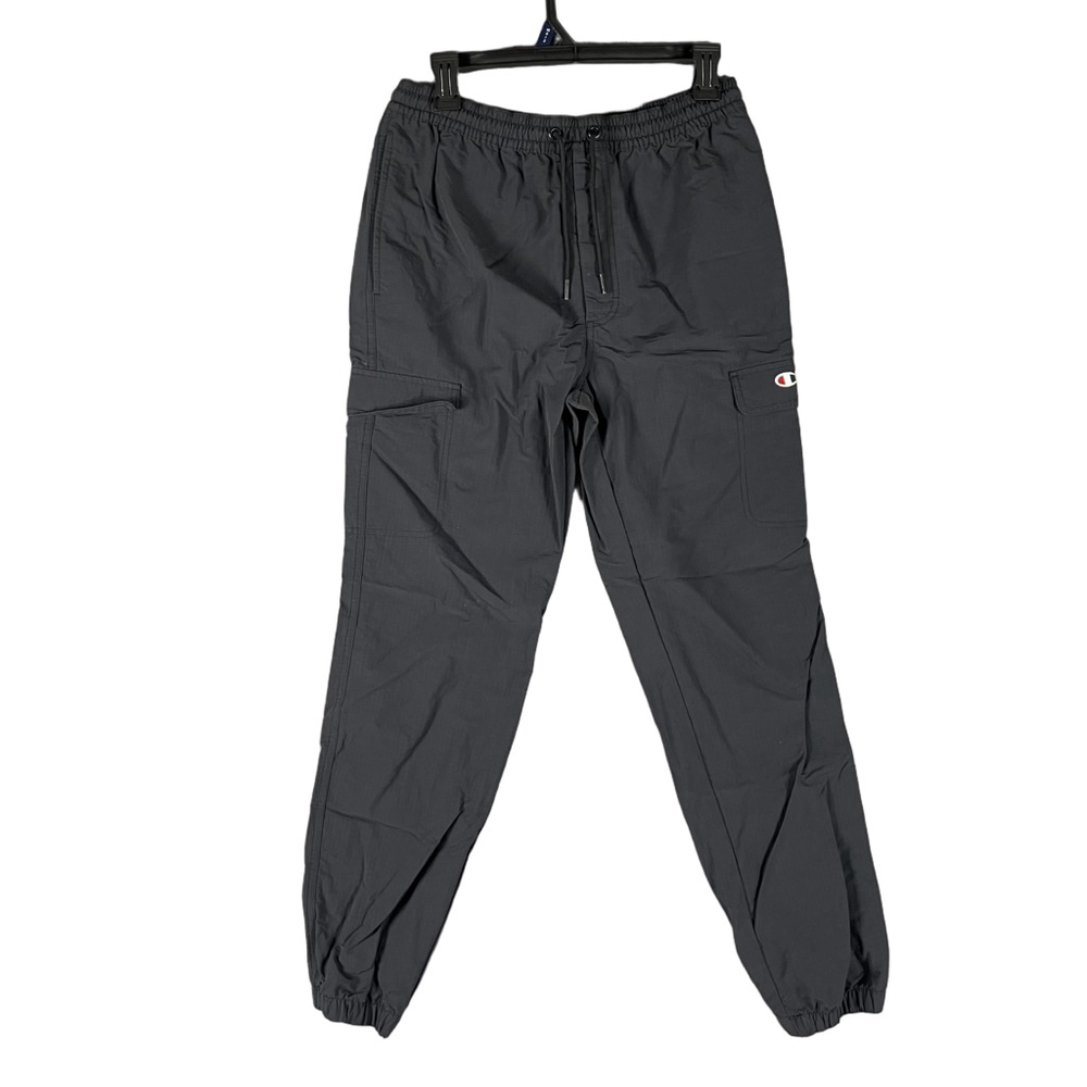 Champion Men's Black Nylon Ripstop Cargo Jogger Pants M Medium Gorpcore Utility